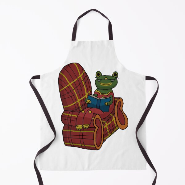Item preview, frog reading a book designed and sold by mulequebolado.