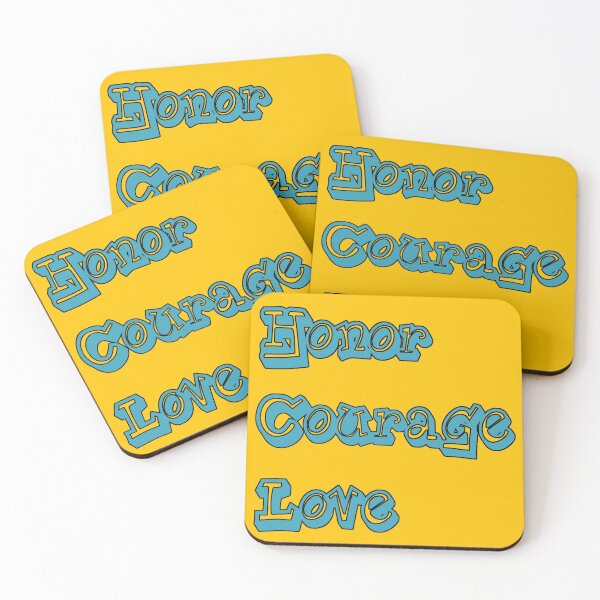 Item preview, HONOR COURAGE LOVE designed and sold by AlefgardHero.