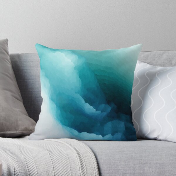 Inner Calm Turquoise Modern Abstract Throw Pillow For Sale By   Throwpillow,small,600x Bg,f8f8f8 C,0,120,600,600.u3 