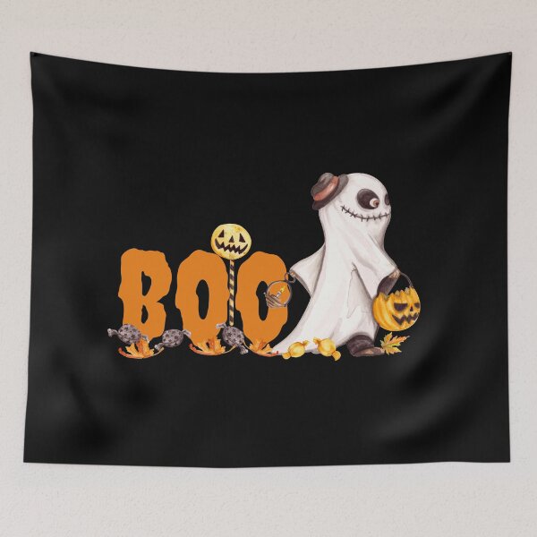 Item preview, BOO - cute watercolour Halloween ghost kid designed and sold by yennyz.