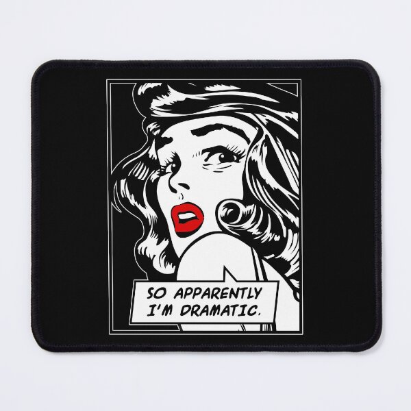 Item preview, So Apparently I'm Dramatic Vintage Pop Art Girl Funny Quote designed and sold by GrandeDuc.