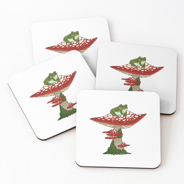 Item preview, Froggie on a mushroom  designed and sold by OldRaspberry.