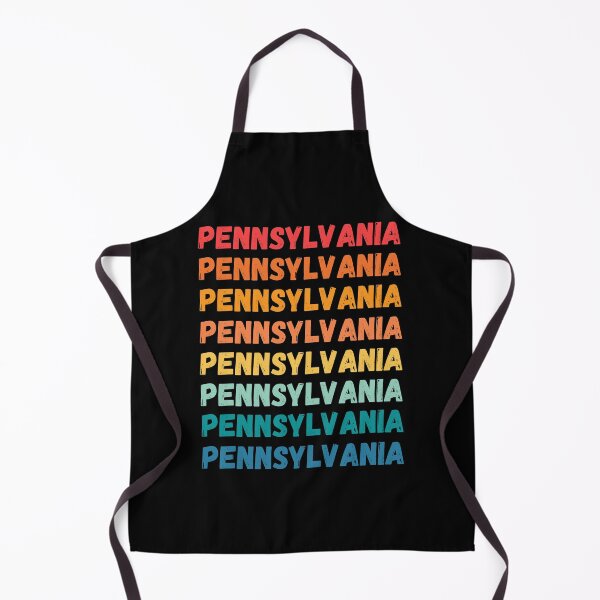 Item preview, PENNSYLVANIA - repeated retro vintage sunset colors with a distressed design effect Graphic T-Shirt | Essential T-shirt designed and sold by printdot.