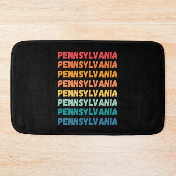Item preview, PENNSYLVANIA - repeated retro vintage sunset colors with a distressed design effect Graphic T-Shirt | Essential T-shirt designed and sold by printdot.
