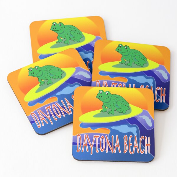 Item preview, COOL Frog Surfing At Daytona Beach designed and sold by EdwardMonet.