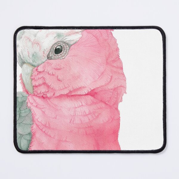 Item preview, Watercolor Galah pink cockatoo watercolor portrait designed and sold by L'Atelier Oranjade.