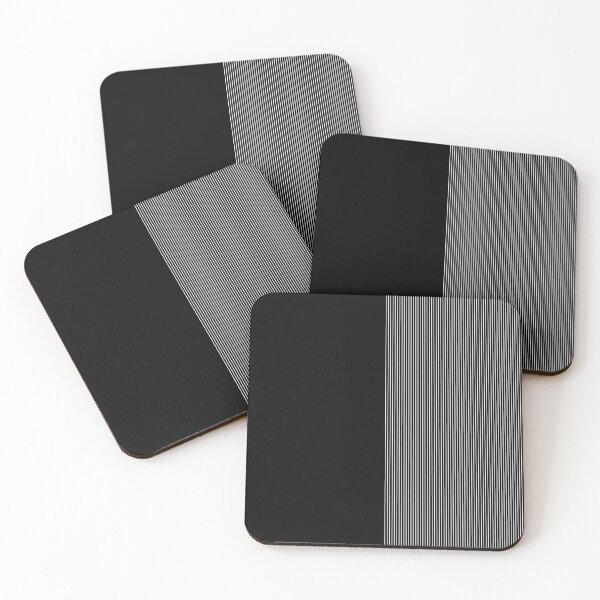 Item preview, Black and White Minimalist Geometric Pattern designed and sold by likebakerdo.
