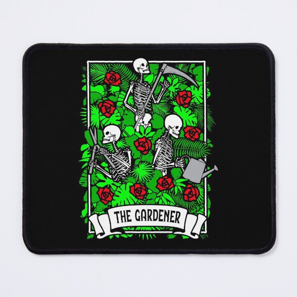 Item preview, The Gardener Tarot Card Rose Gardening Plant Lover Skeleton designed and sold by GrandeDuc.