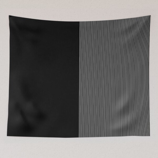 Item preview, Black and White Minimalist Geometric Pattern designed and sold by likebakerdo.