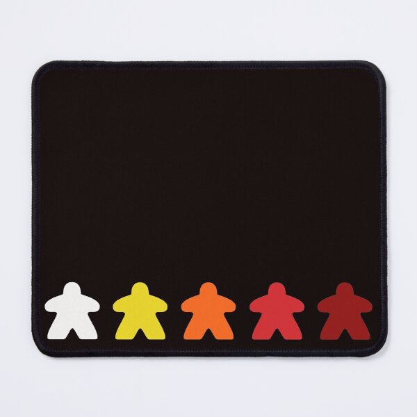 Item preview, Line of meeples, white through to dark red designed and sold by Narellish.