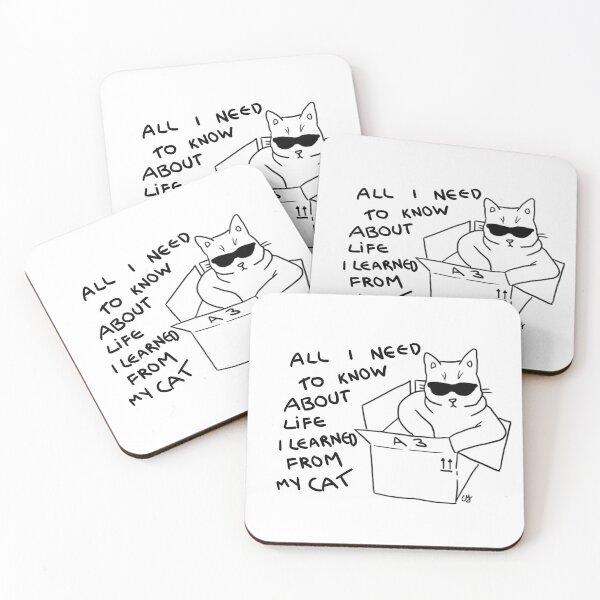 Item preview, All I Need To Know About Life I Learned From my Cat designed and sold by Atelier CM.