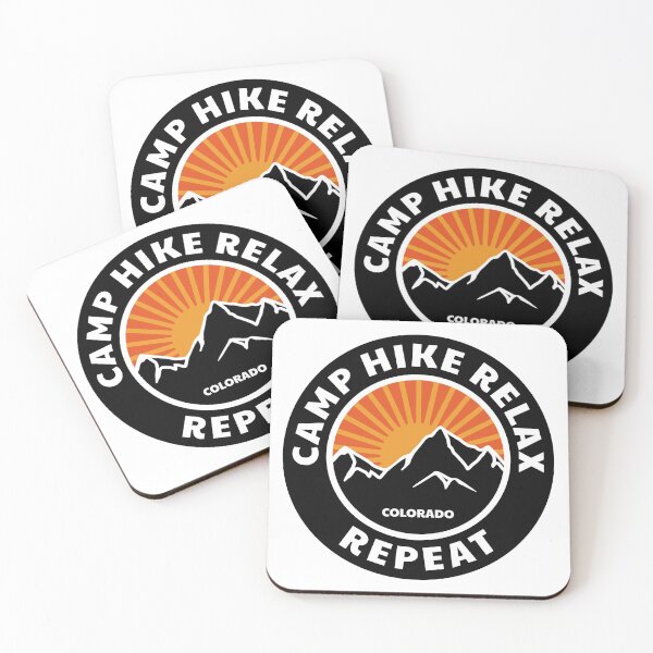 Item preview, Hike Camp Relax Repeat - Colorado designed and sold by Fiona-Lynn Designs.