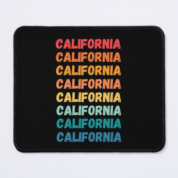 Item preview, CALIFORNIA - repeated retro vintage sunset colors with a distressed design effect Graphic T-Shirt | Essential T-shirt designed and sold by printdot.
