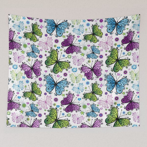 Item preview, Seamless floral butterfly pattern - Muzozumi No.017 designed and sold by mabanda.