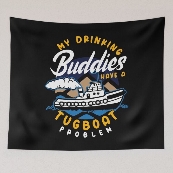Item preview, Tugboat Boating Sailing Funny Tugboat Drinking Pun designed and sold by ShopTheStyle.