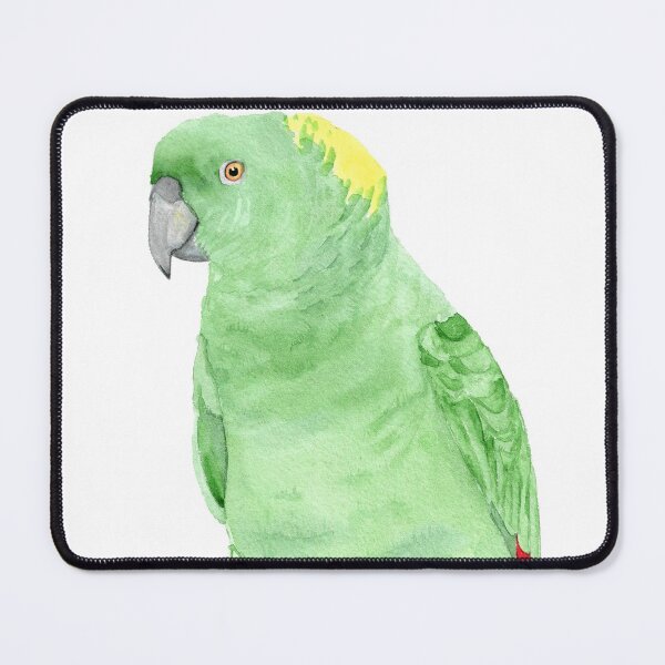 Item preview, Yellow-naped amazon watercolor parrot designed and sold by L'Atelier Oranjade.