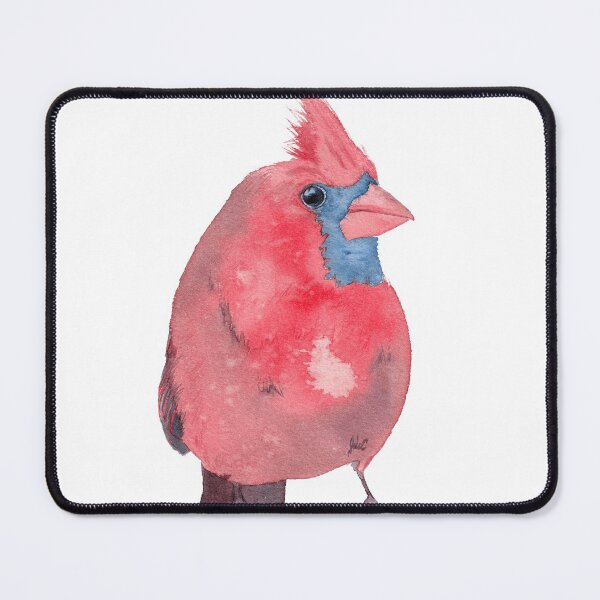 Item preview, Northem cardinal red watercolor bird designed and sold by L'Atelier Oranjade.