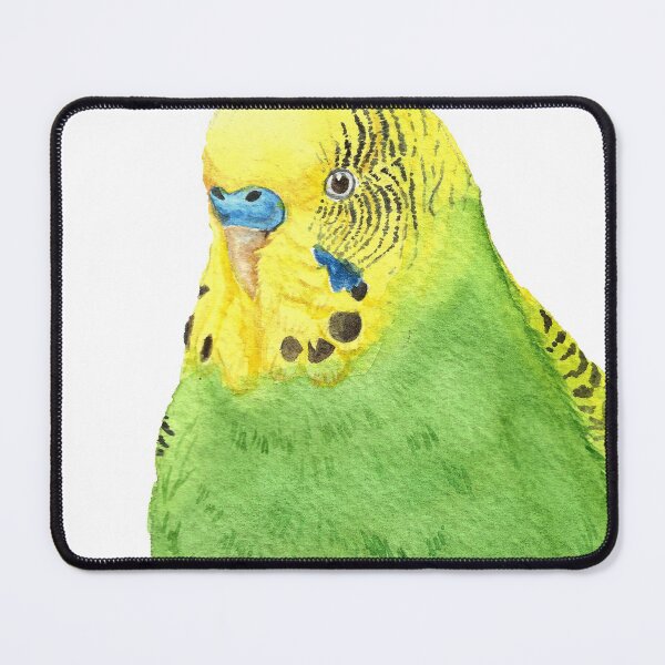 Item preview, budgie bird parrot watercolor designed and sold by L'Atelier Oranjade.