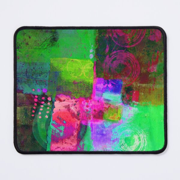 Item preview, Green Block Colorful Abstract Painting designed and sold by NancyMerkle.