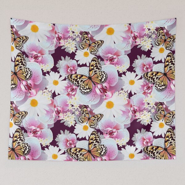 Item preview, Seamless floral butterfly pattern - Muzozumi No.018 designed and sold by mabanda.