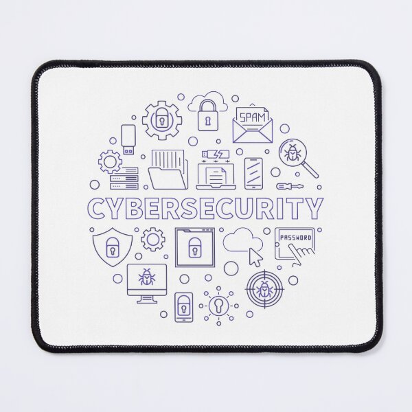 Item preview, Vector Cybersecurity Circular Concept Outline designed and sold by WearWolfDesigns.