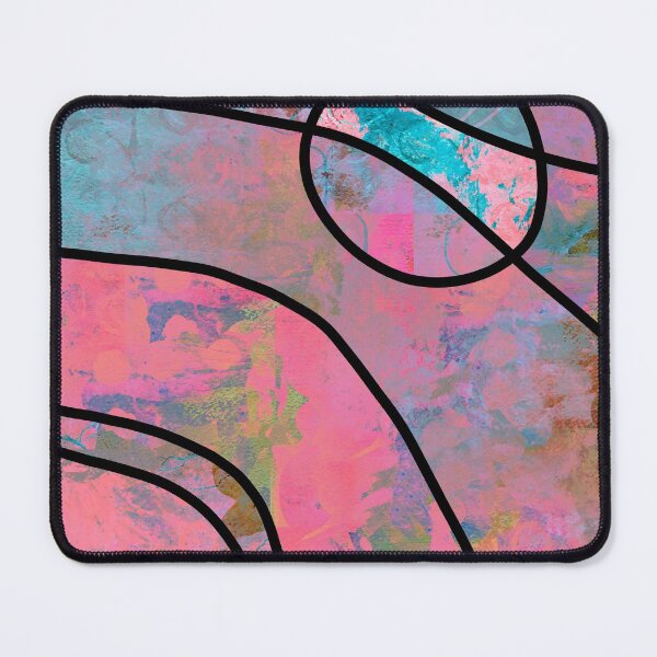 Item preview, Colorful Pink Abstract Art Collage Painting designed and sold by NancyMerkle.