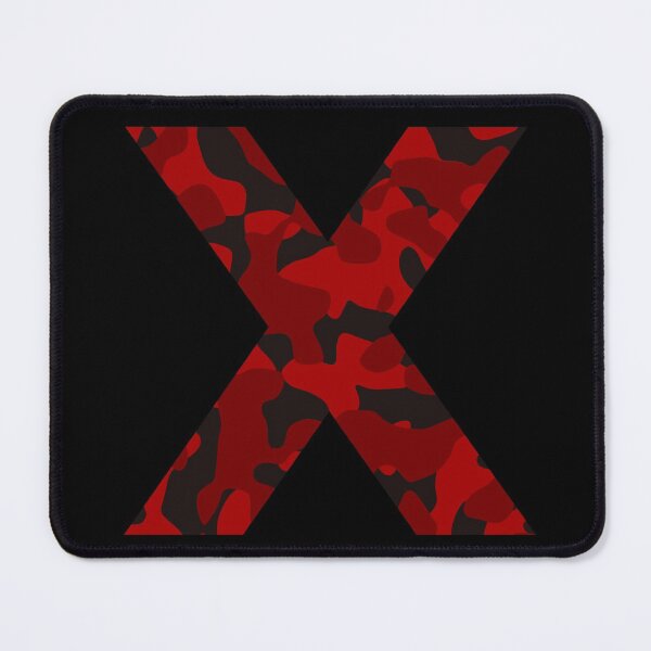 Item preview, Letter X Red Camo Design designed and sold by NECHSTORE.