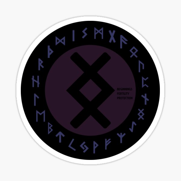 Item preview, Purple Inguz Futhark Rune Symbol designed and sold by Depic Spirit.