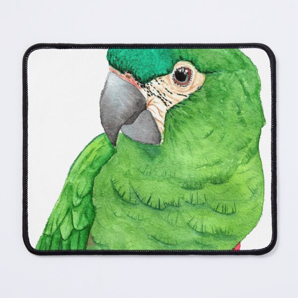 Item preview, mini hanhs macaw watercolor green red shoulder designed and sold by L'Atelier Oranjade.