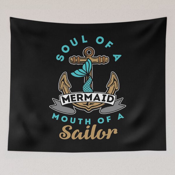 Item preview, Tugboat Soul of A Mermaid Mouth of a Sailor Boating Sailing designed and sold by ShopTheStyle.