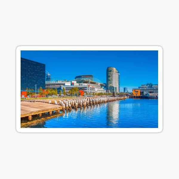 Reflections at Docklands - Melbourne, Victoria Sticker