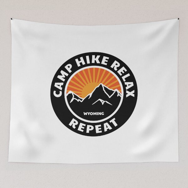 Item preview, Hike Camp Relax Repeat - Wyoming designed and sold by Fiona-Lynn Designs.