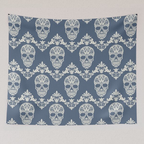 Item preview, Seamless floral skull pattern - Muzozumi No.020 designed and sold by mabanda.