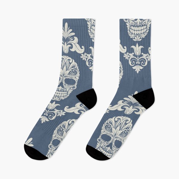 Item preview, Seamless floral skull pattern - Muzozumi No.020 designed and sold by mabanda.