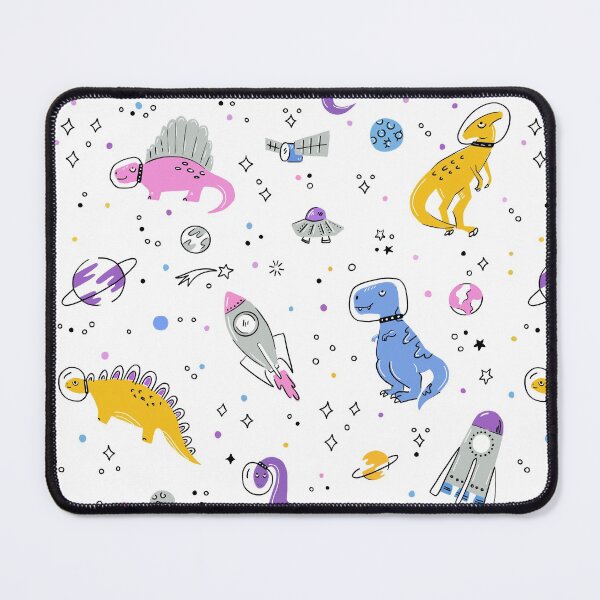 Item preview, Space Dinosaurs Doodle - Purple designed and sold by latheandquill.