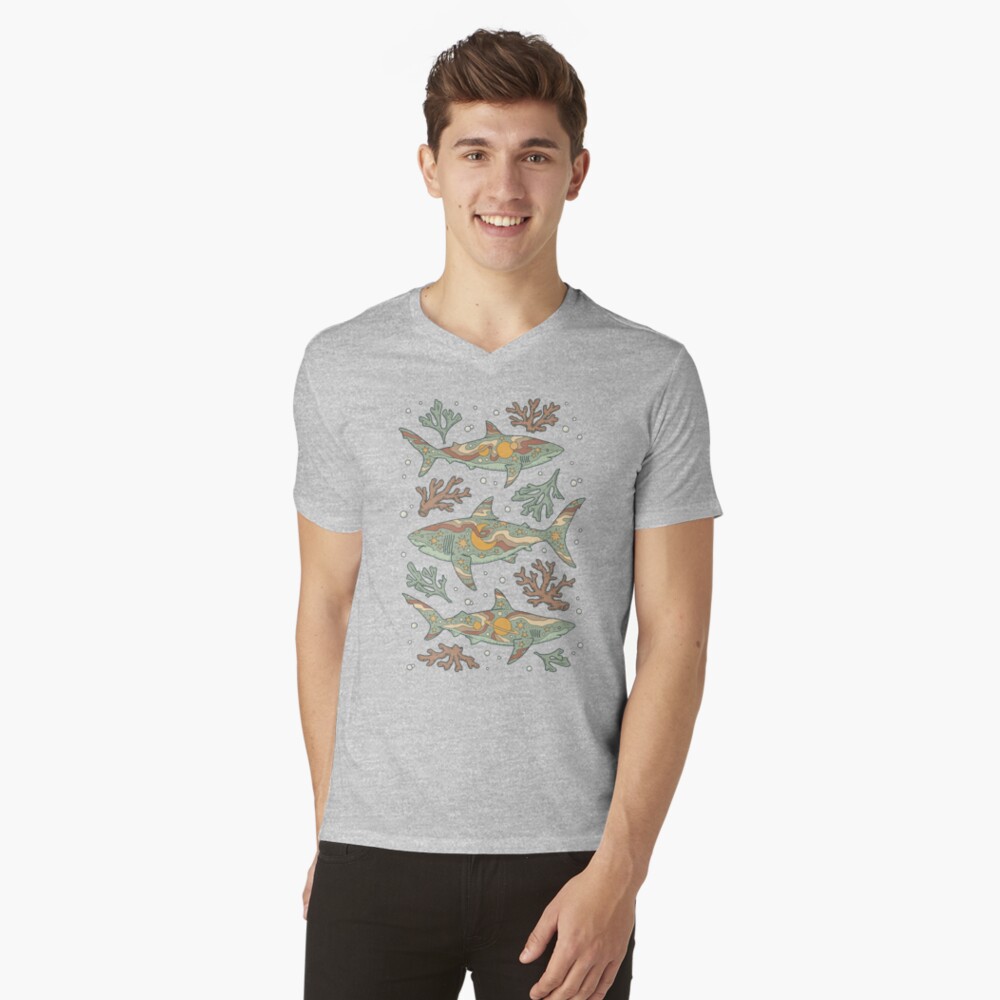 Artikel-Vorschau von T-Shirt mit V-Ausschnitt, designt und verkauft von OMEGAFAUNA.