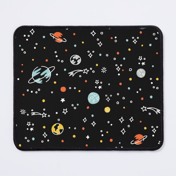 Item preview, Doodle Space Pattern - Black designed and sold by latheandquill.