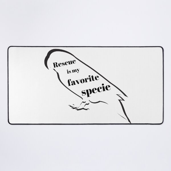Item preview, rescue is my favorite specie parrot parakeet bird funny quote  designed and sold by L'Atelier Oranjade.