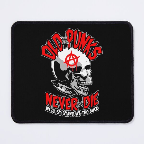 Item preview, Old Punks Never Die Punk Rock Music Mohawk Skull designed and sold by GrandeDuc.