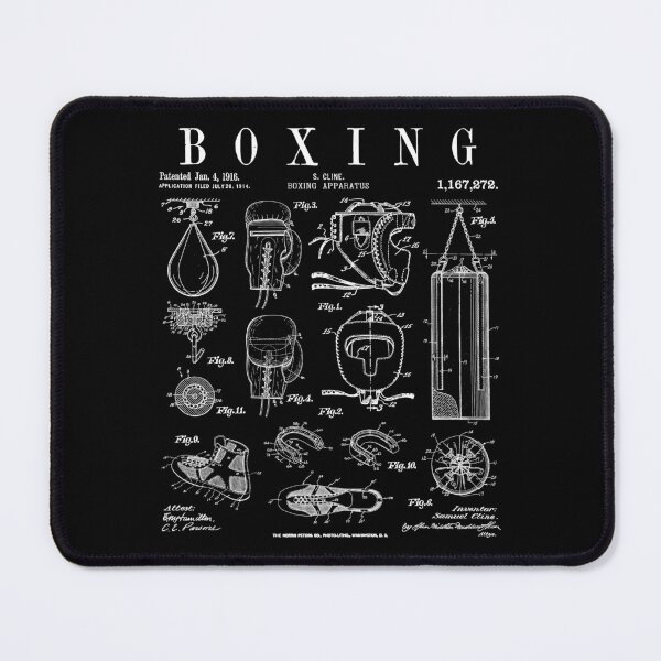 Item preview, Boxing Gloves Pugilist Boxer Vintage Patent Drawing Print designed and sold by GrandeDuc.
