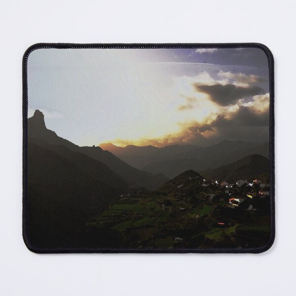 Item preview, Sunset in the mountains, painting like scene designed and sold by GoodVibesOcean.