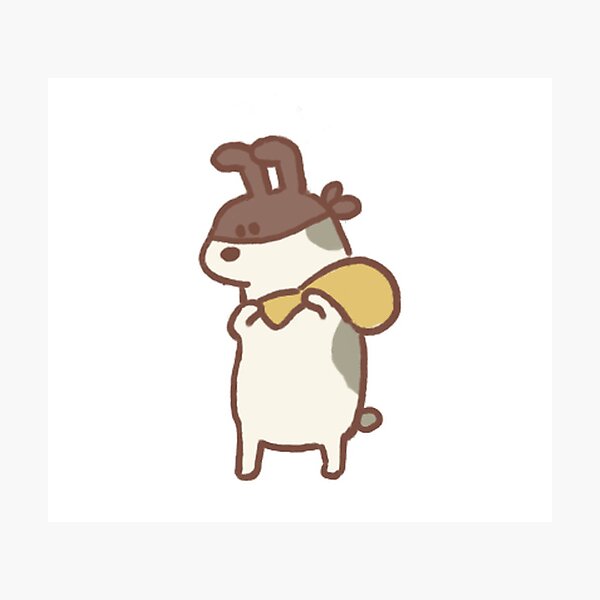 Item preview, Cod Stealing Rabbit designed and sold by GnatDesigns.