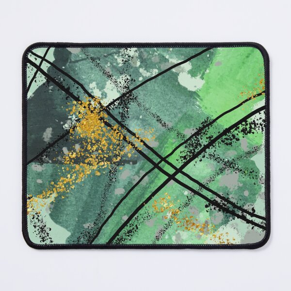 Item preview, Green Glitter Abstract Painting designed and sold by NancyMerkle.