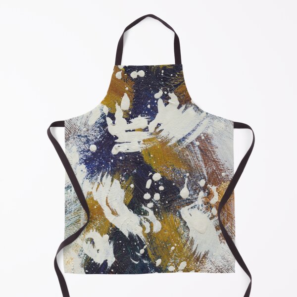 Item preview, Blue and Gold Abstract 2 designed and sold by latheandquill.
