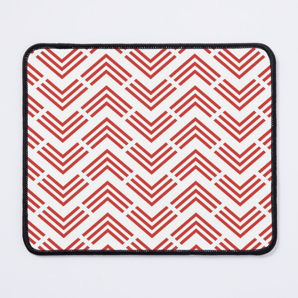 Item preview, Red and White Chevron Rhombus Arrow Pattern 2022 Trending Color - Colour - Hue - Shade Pantone Red Alert 18-1559 designed and sold by ColorOfTheYears.
