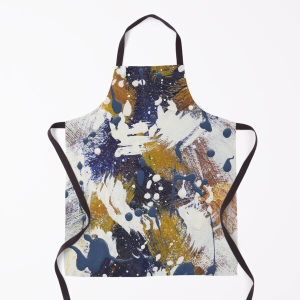 Item preview, Blue and Gold Abstract designed and sold by latheandquill.