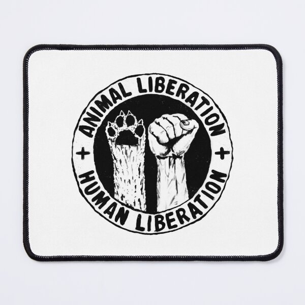 Item preview, ANIMAL LIBERATION + HUMAN LIBERATION :: Animal Rights Vegan Activist designed and sold by JusticeVegan.