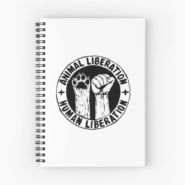Item preview, ANIMAL LIBERATION + HUMAN LIBERATION :: Animal Rights Vegan Activist designed and sold by JusticeVegan.