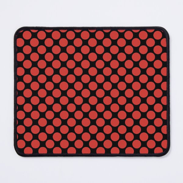 Item preview, Black and Red Large Polka Dot Pattern 2022 Trending Color - Colour - Hue - Shade Pantone Red Alert 18-1559 designed and sold by ColorOfTheYears.