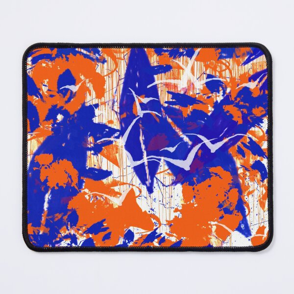 Item preview, Modern Impressionist Style Abstract Art Design Blue and Orange designed and sold by NancyMerkle.